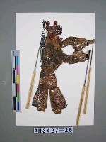 藏品(皮影戲偶—武髯)的圖片